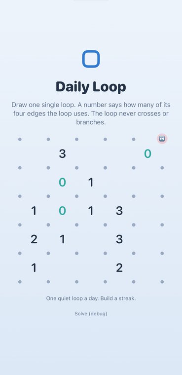 Daily Loop screen 1
